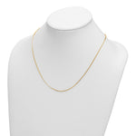 Herco Gold Diamond-Cut Flat Oval Link Chain - 14k Yellow Gold / 1.2 mm / 20 in