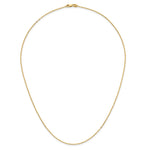 Herco Gold Diamond-Cut Flat Oval Link Chain - 14k Yellow Gold / 1.2 mm / 20 in