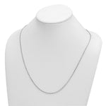 Herco Gold Diamond-Cut Flat Oval Link Chain - 14k White Gold / 2.2 mm / 24 in