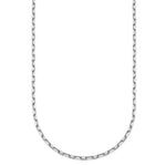 Herco Gold Diamond-Cut Flat Oval Link Chain - 14k White Gold / 2.2 mm / 16 in