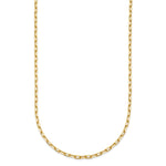 Herco Gold Diamond-Cut Flat Oval Link Chain - 14k Yellow Gold / 2.2 mm / 16 in