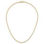 Herco Gold Diamond-Cut Flat Oval Link Chain - 14k Yellow Gold / 2.2 mm / 16 in