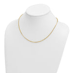 Herco Gold Diamond-Cut Flat Oval Link Chain - 14k Yellow Gold / 2.2 mm / 18 in