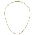 Herco Gold Diamond-Cut Flat Oval Link Chain - 14k Yellow Gold / 2.2 mm / 20 in