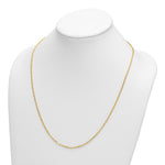 Herco Gold Diamond-Cut Flat Oval Link Chain - 14k Yellow Gold / 2.2 mm / 24 in