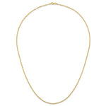 Herco Gold Diamond-Cut Flat Oval Link Chain - 14k Yellow Gold / 2.2 mm / 24 in