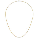 Herco Gold Diamond-Cut Flat Oval Link Chain - 14k Yellow Gold / 2.2 mm / 30 in