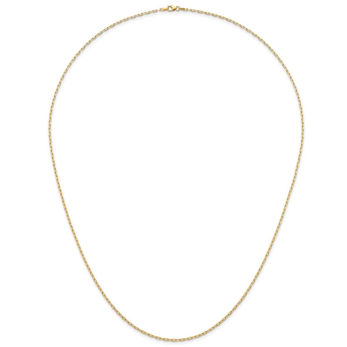 Herco Gold Diamond-Cut Flat Oval Link Chain - 14k Yellow Gold / 2.2 mm / 30 in