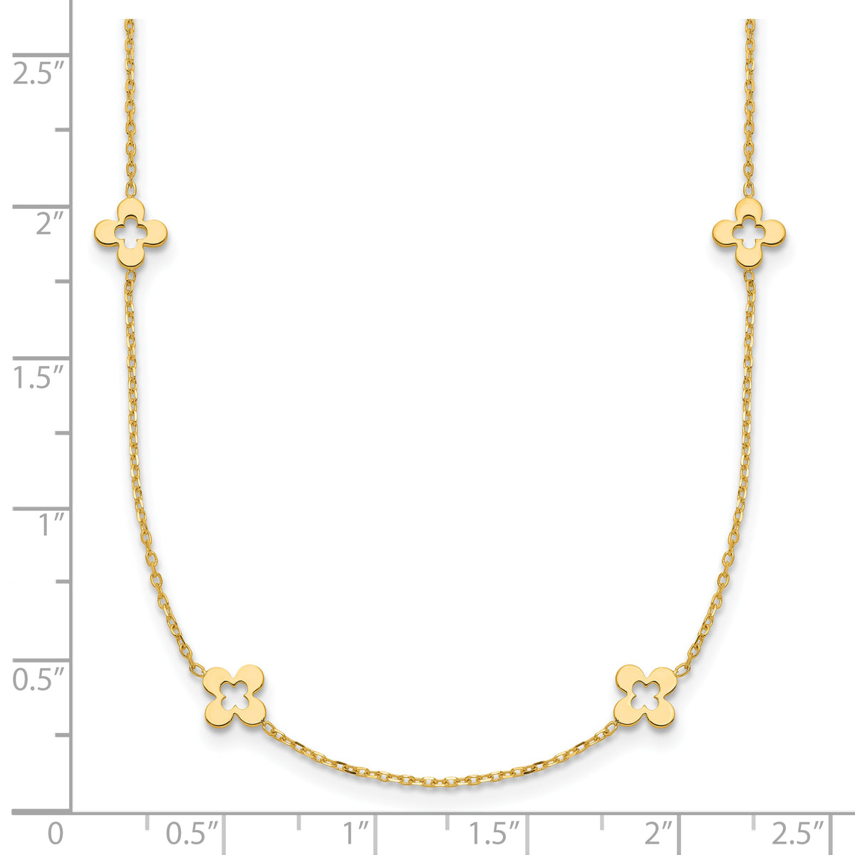 HERCO Gold 4 Leaf Clover Necklace