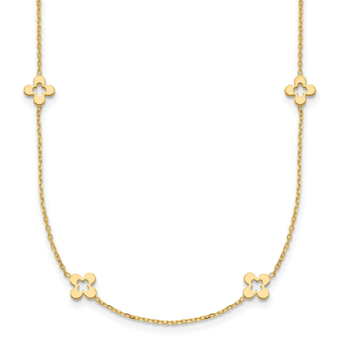 HERCO Gold 4 Leaf Clover Necklace