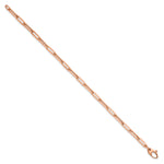 HERCO Gold Flat Paperclip Bracelet - 14k Rose Gold / 7.5 in
