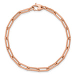 HERCO Gold Flat Paperclip Bracelet - 14k Rose Gold / 7.5 in