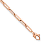 HERCO Gold Flat Paperclip Bracelet - 14k Rose Gold / 7.5 in