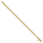 Herco 14K Polished 5.2mm Open Link Cable 7.5 inch Bracelet