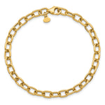 Herco 14K Polished 5.2mm Open Link Cable 7.5 inch Bracelet
