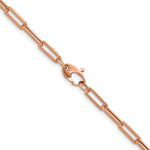 HERCO Gold 4.0mm Flat Paperclip Necklace - 14k Rose Gold / 16 in