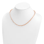 HERCO Gold 4.0mm Flat Paperclip Necklace - 14k Rose Gold / 18 in