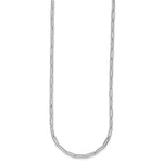 HERCO Gold 4.0mm Flat Paperclip Necklace - 14k White Gold / 16 in