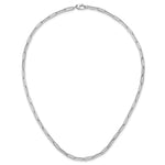 HERCO Gold 4.0mm Flat Paperclip Necklace - 14k White Gold / 18 in