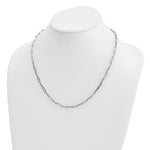 HERCO Gold 4.0mm Flat Paperclip Necklace - 14k White Gold / 20 in