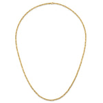 HERCO Gold 4.0mm Flat Paperclip Necklace - 14k Yellow Gold / 34 in