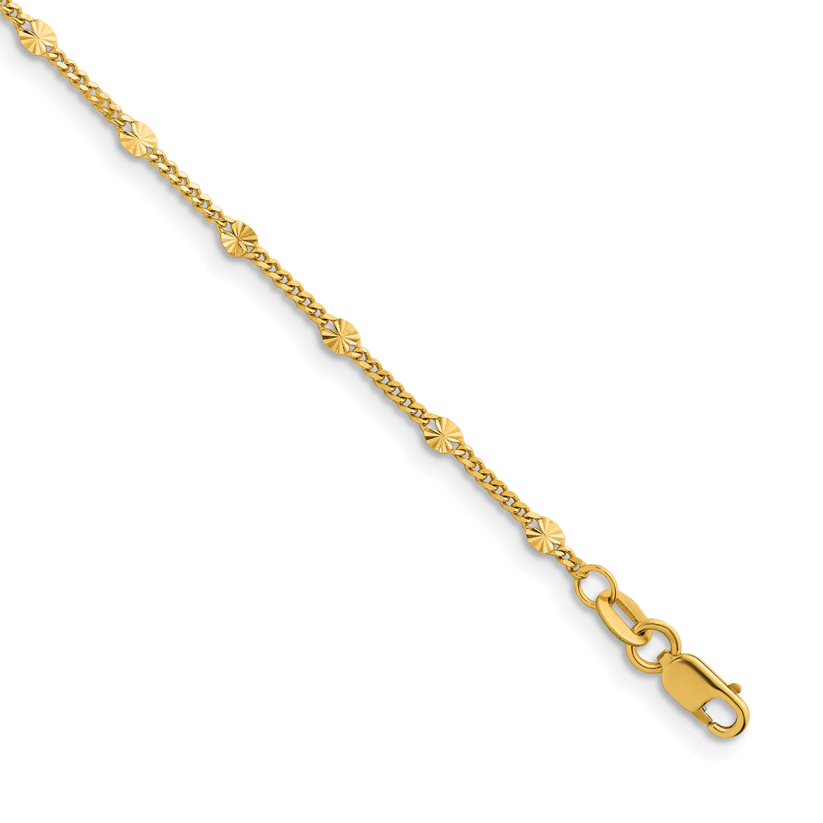 Herco Gold Diamond-Cut Fancy Link Chain - 16 in