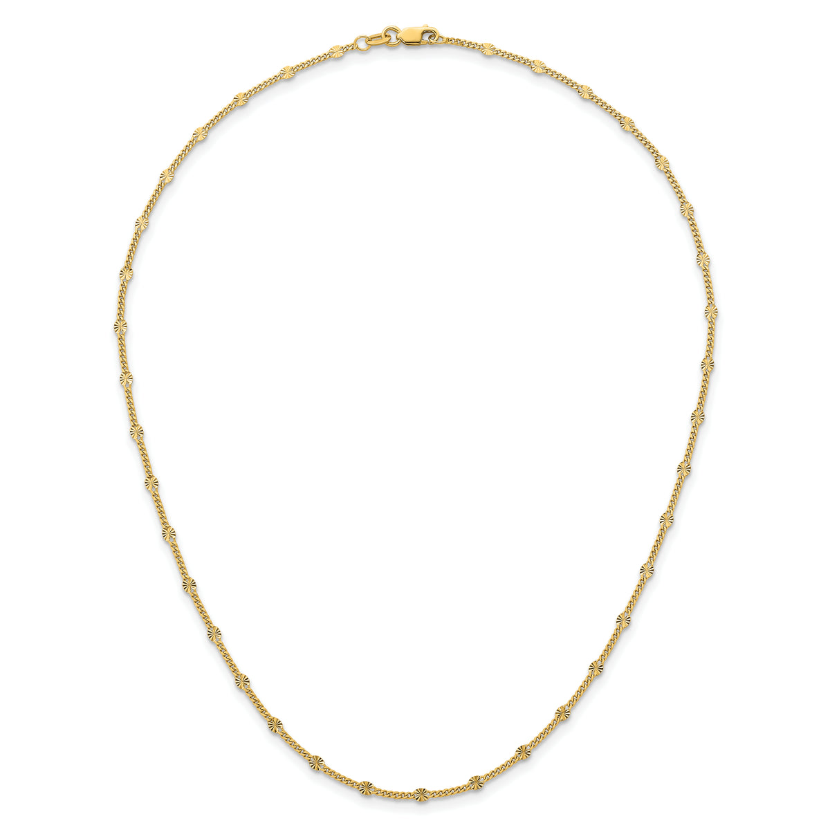Herco Gold Diamond-Cut Fancy Link Chain - 16 in