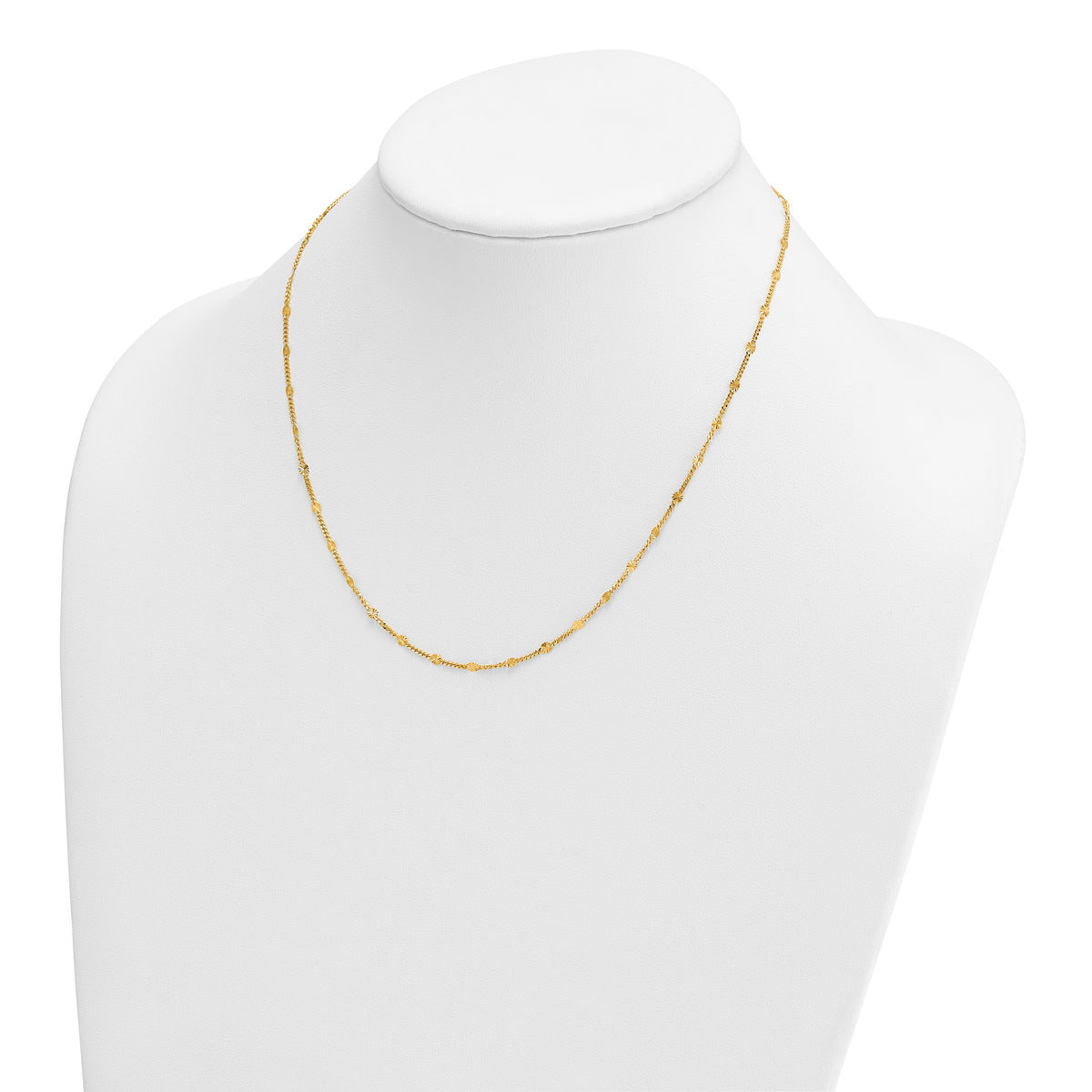 Herco Gold Diamond-Cut Fancy Link Chain - 18 in