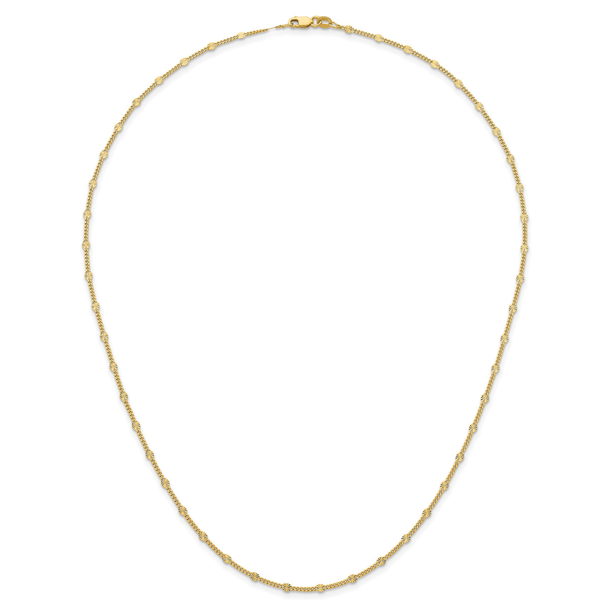 Herco Gold Diamond-Cut Fancy Link Chain - 20 in