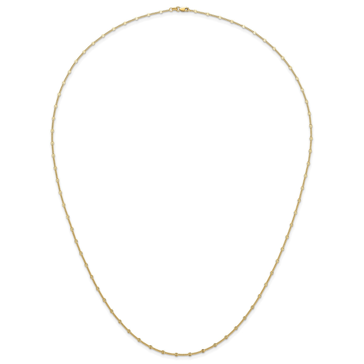 Herco Gold Diamond-Cut Fancy Link Chain - 30 in