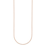 Herco Gold Solid Spiga Chain - 14k Rose Gold / 1.1 mm / 16 in