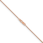 Herco Gold Solid Spiga Chain - 14k Rose Gold / 1.1 mm / 16 in