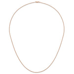 Herco Gold Solid Spiga Chain - 14k Rose Gold / 1.1 mm / 24 in