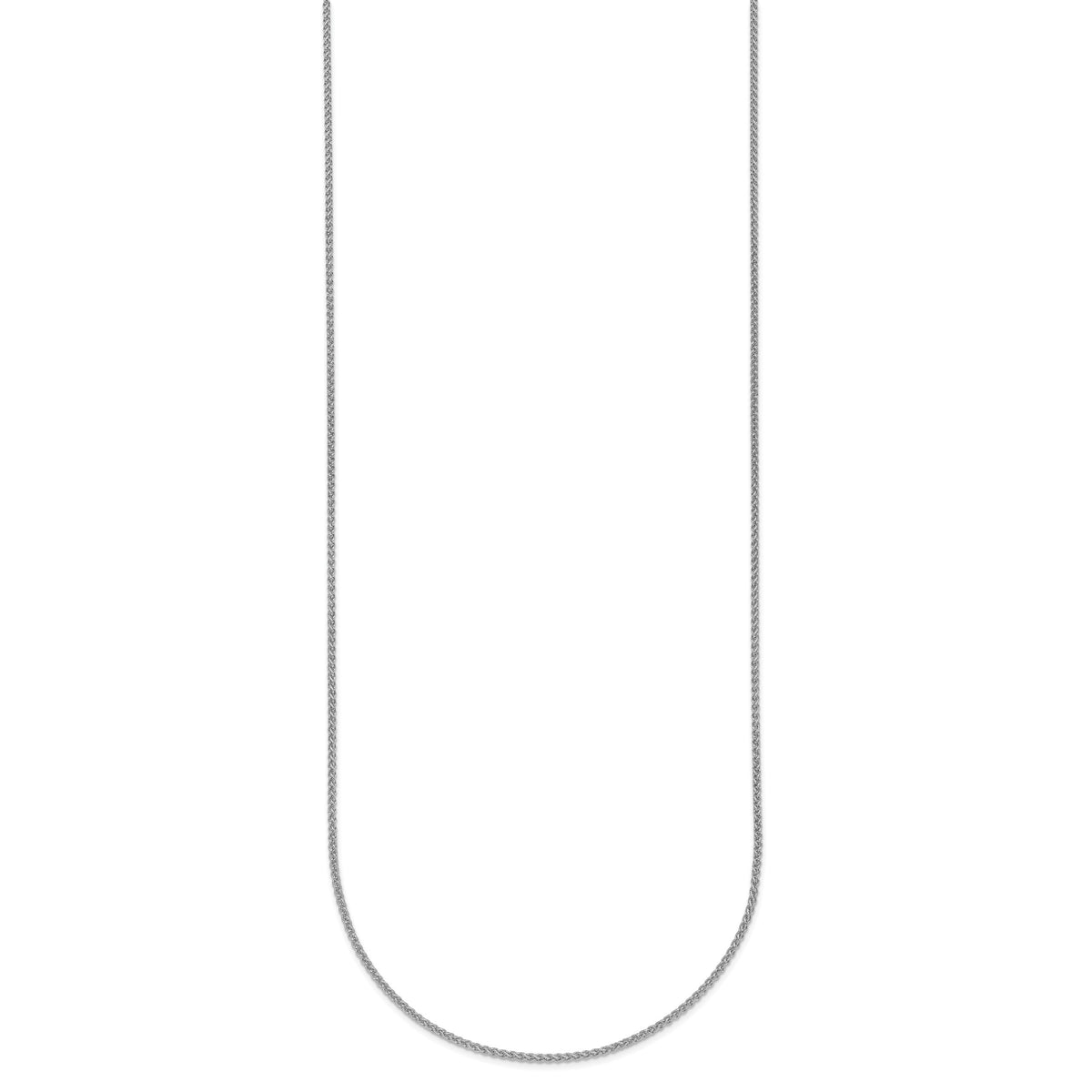 Herco Gold Solid Spiga Chain - 14k White Gold / 1.1 mm / 16 in