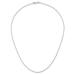 Herco Gold Solid Spiga Chain - 14k White Gold / 1.1 mm / 18 in