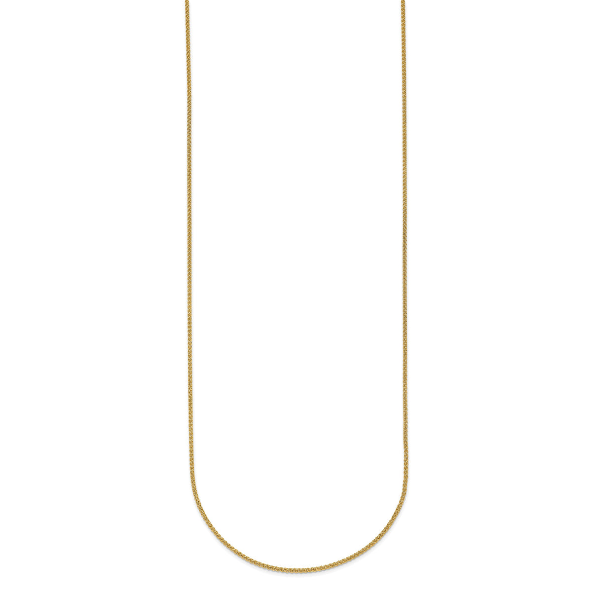 Herco Gold Solid Spiga Chain - 14k Yellow Gold / 1.1 mm / 16 in