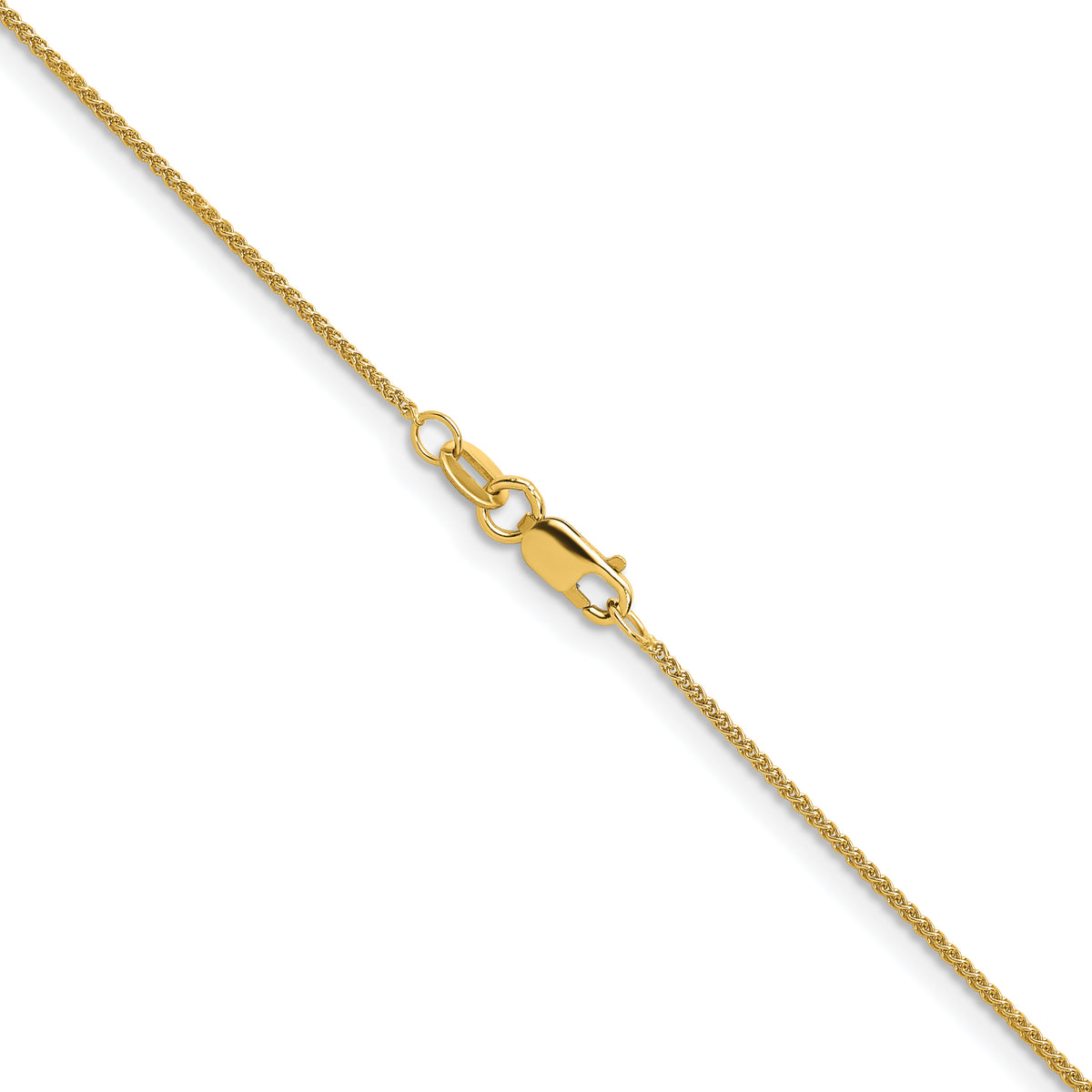 Herco Gold Solid Spiga Chain - 14k Yellow Gold / 1.1 mm / 16 in