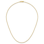 Herco Gold Solid Spiga Chain - 14k Yellow Gold / 1.1 mm / 16 in