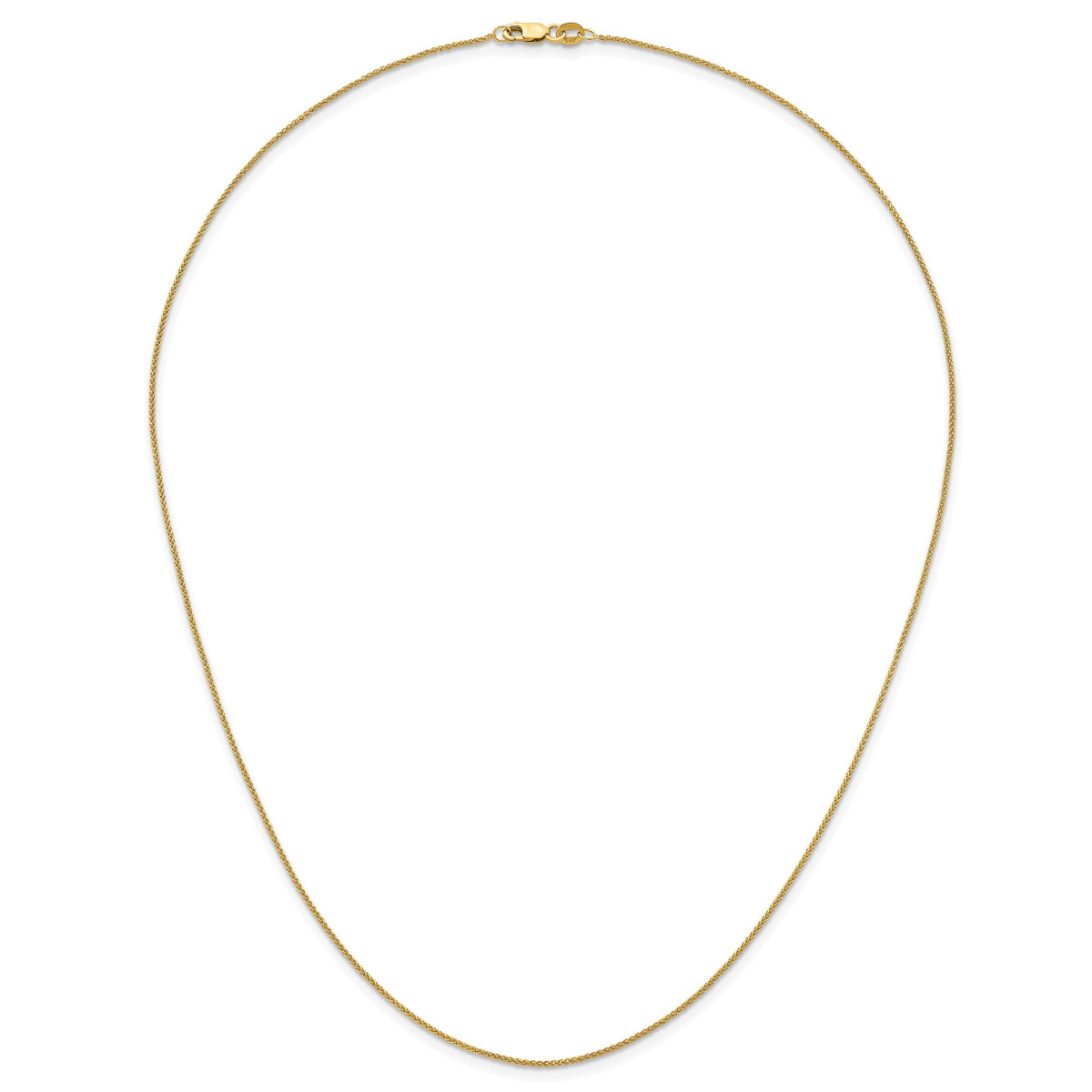 Herco Gold Solid Spiga Chain - 14k Yellow Gold / 1.1 mm / 20 in