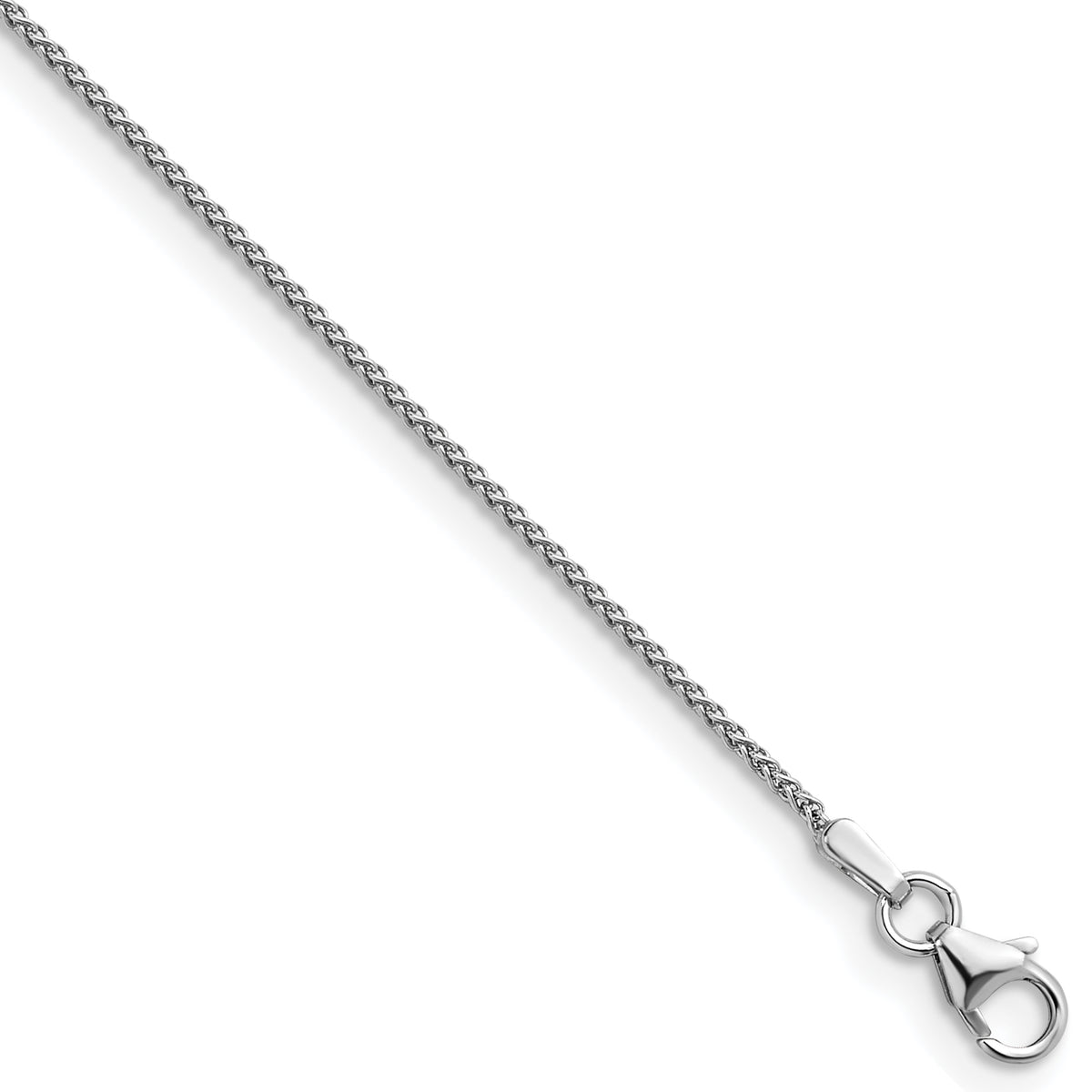 Herco Gold Solid Spiga Chain - 14k White Gold / 1.3 mm / 16 in