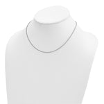 Herco Gold Solid Spiga Chain - 14k White Gold / 1.3 mm / 16 in