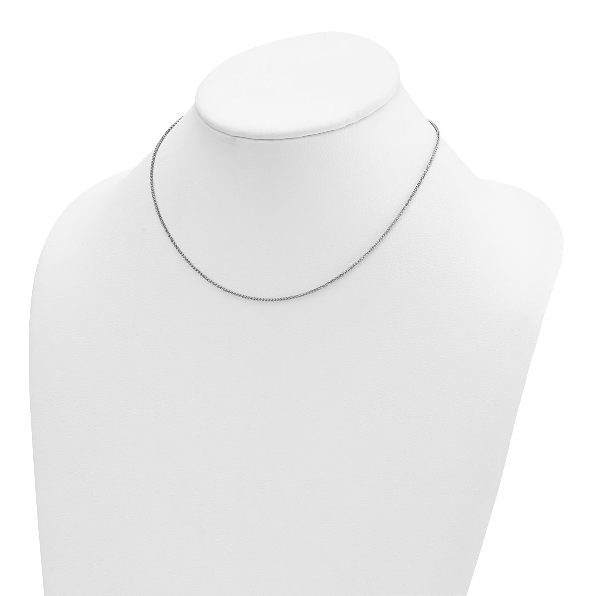 Herco Gold Solid Spiga Chain - 14k White Gold / 1.3 mm / 16 in#14k White Gold_1.3 mm_16 in