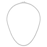 Herco Gold Solid Spiga Chain - 14k White Gold / 1.3 mm / 16 in