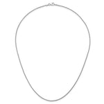 Herco Gold Solid Spiga Chain - 14k White Gold / 1.3 mm / 18 in
