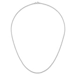Herco Gold Solid Spiga Chain - 14k White Gold / 1.3 mm / 20 in
