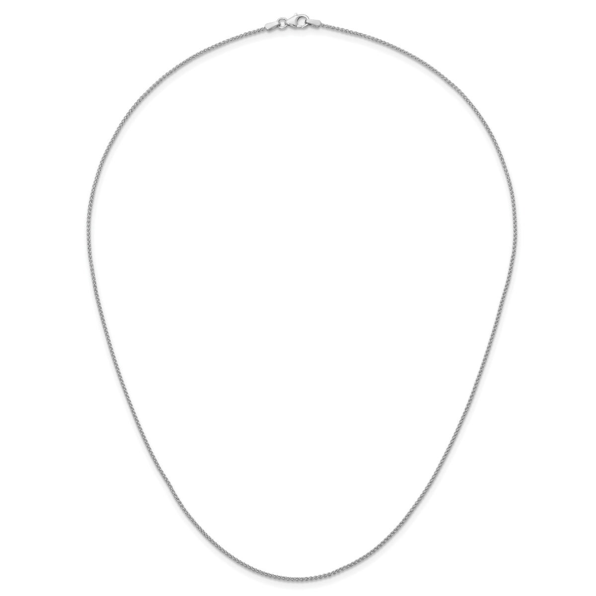 Herco Gold Solid Spiga Chain - 14k White Gold / 1.3 mm / 20 in