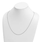 Herco Gold Solid Spiga Chain - 14k White Gold / 1.3 mm / 24 in