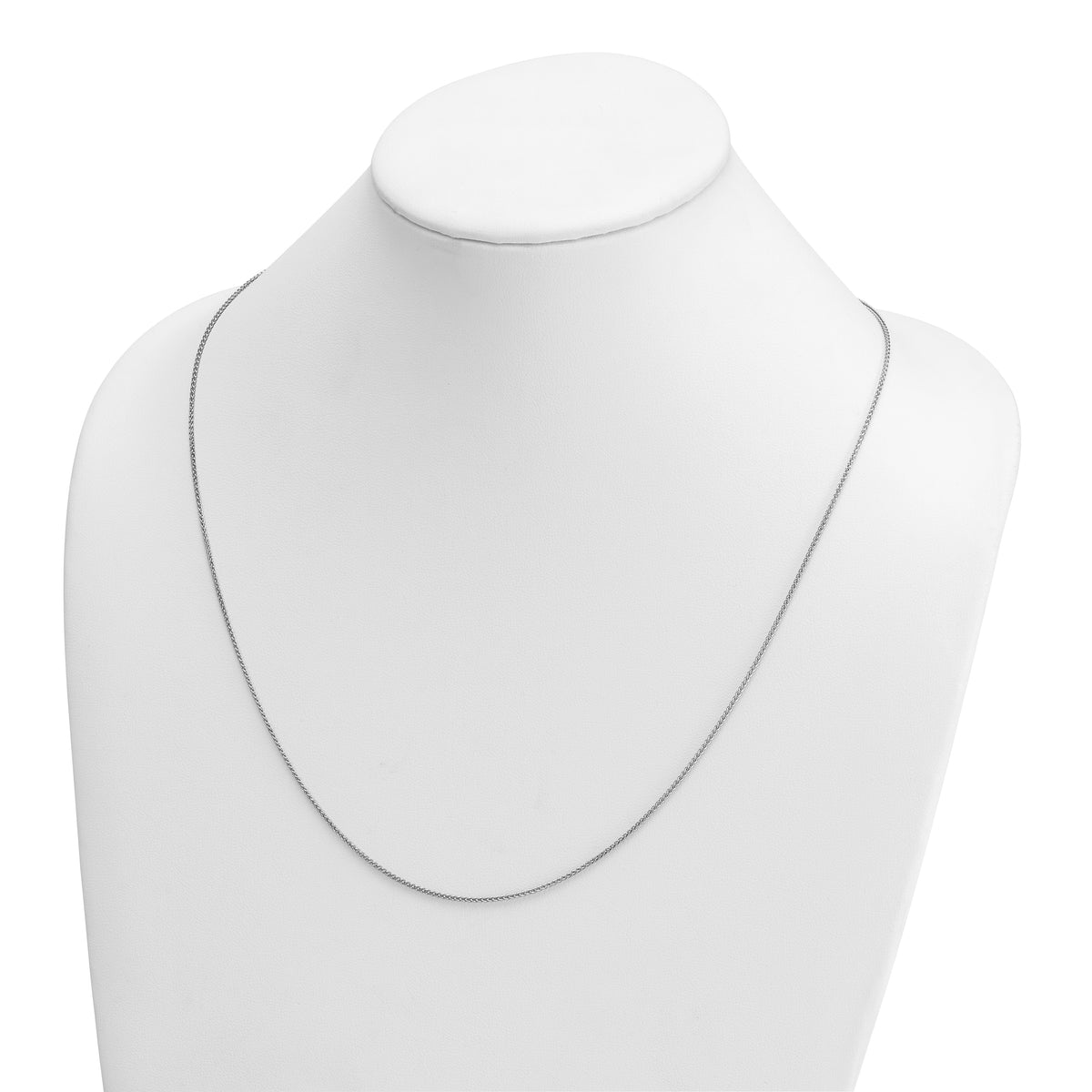 Herco Gold Solid Spiga Chain - 14k White Gold / 1.3 mm / 24 in