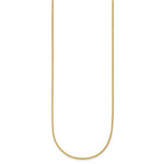 Herco Gold Solid Spiga Chain - 14k Yellow Gold / 1.3 mm / 16 in