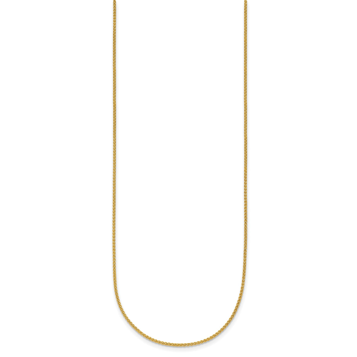 Herco Gold Solid Spiga Chain - 14k Yellow Gold / 1.3 mm / 16 in